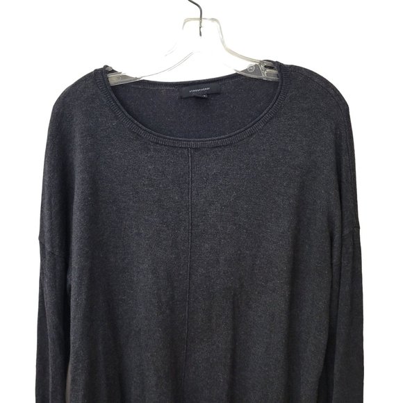 Atmosphere Grey Viscose Blend Lightweight Pullover Sweater - Picture 2 of 6